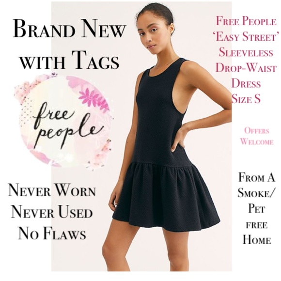 Free People Dresses & Skirts - FP Easy Street Sleeveless Drop-Waist Dress NWT S